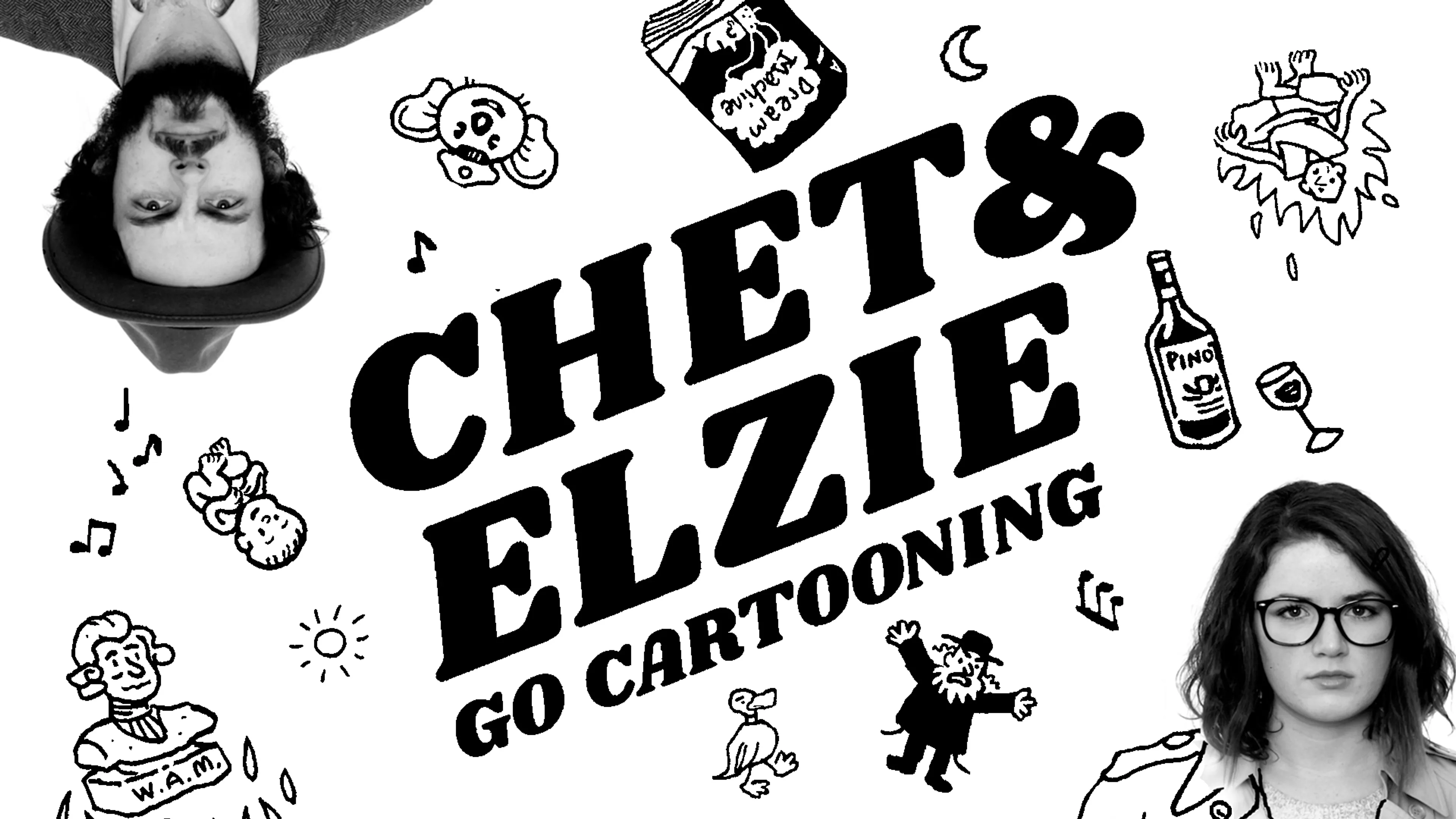 Chet and Elzie Go Cartooning poster